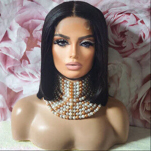 100%virgin human hair closure wig